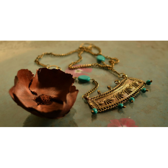 प्रभा ✺ Brass Necklace { 12 }